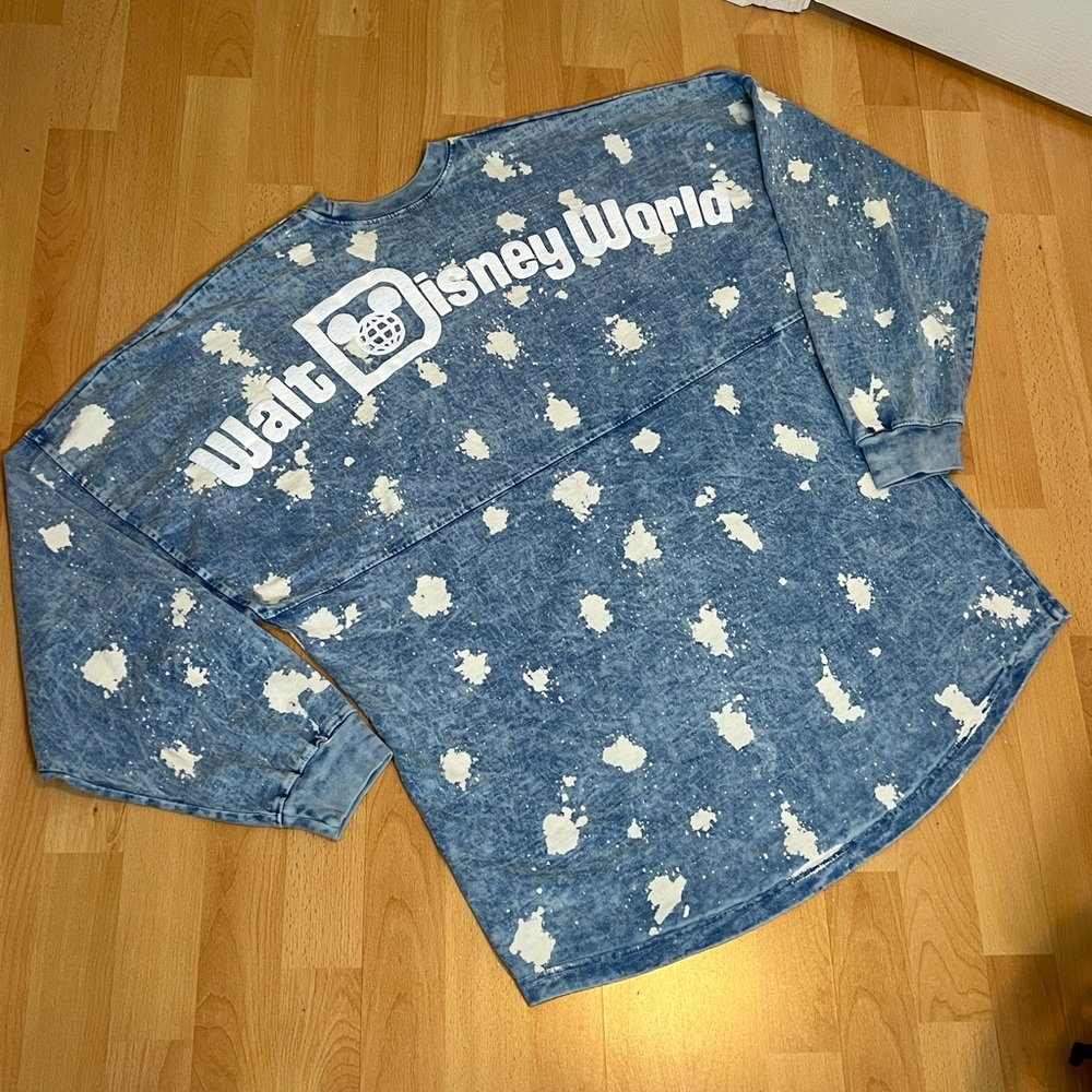 Walt Disney World Denim Look/Bleach Splatter Spirit Jersey - Picture 9 of 12